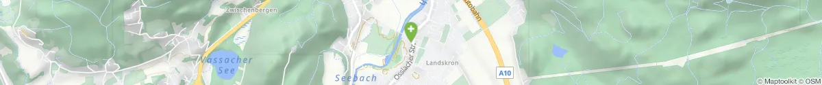 Map representation of the location for Apotheke Landskron in 9523 Landskron